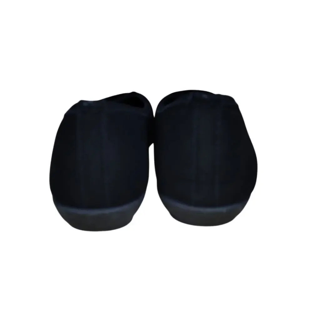 Harborsides Flats Women’s 9 Black Strappy Memory Foam Casual Comfort Dress Shoes